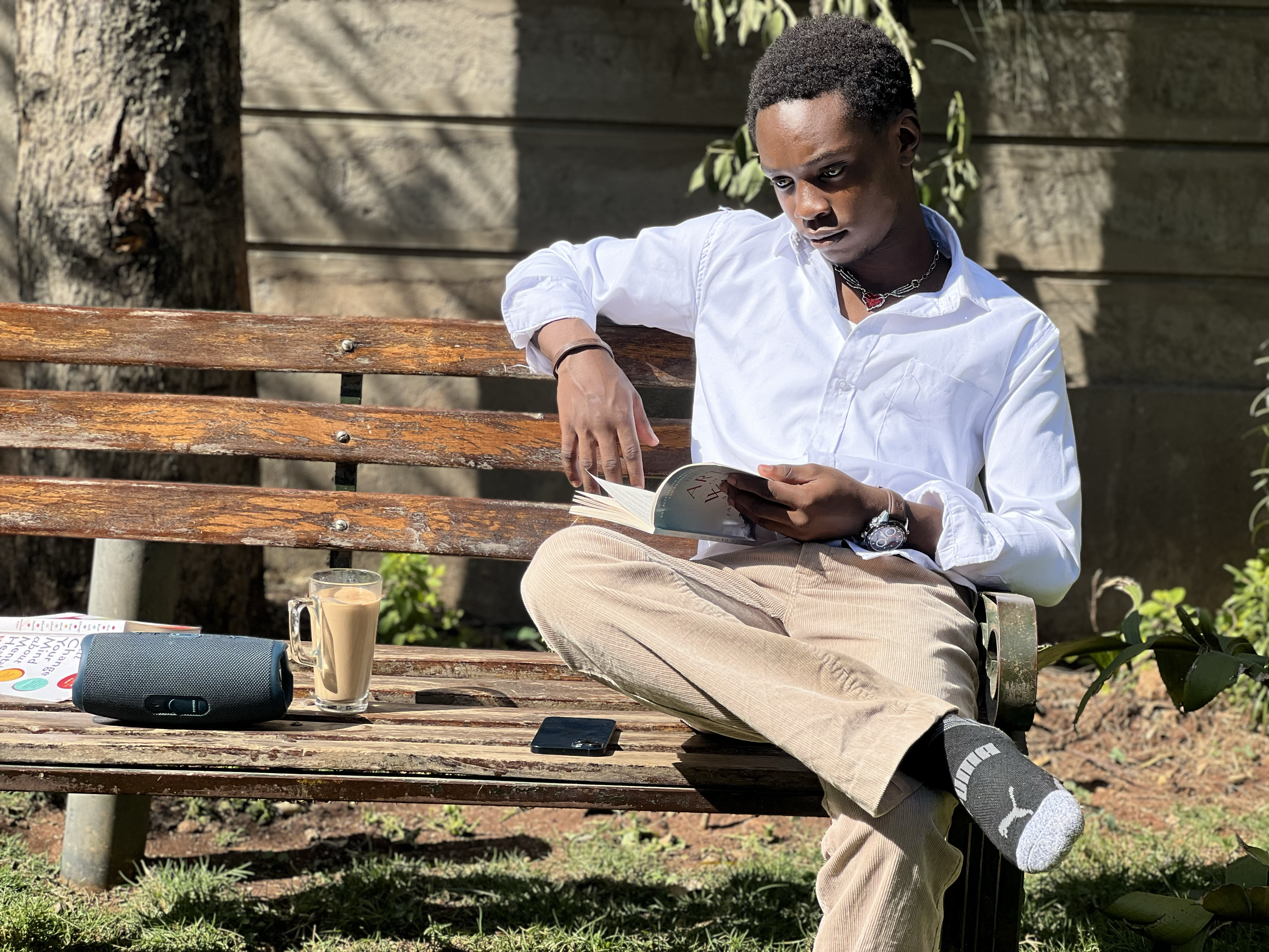 Full body portrait of Nathan Kibet